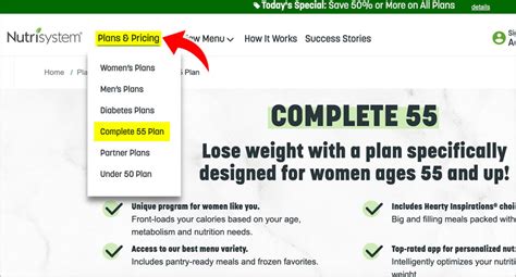 nutrisystem 55|nutrisystems website complete 55.